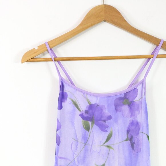 *Accomplice Vintage Purple Floral Maxi Summer Dress - Picture 3 of 7